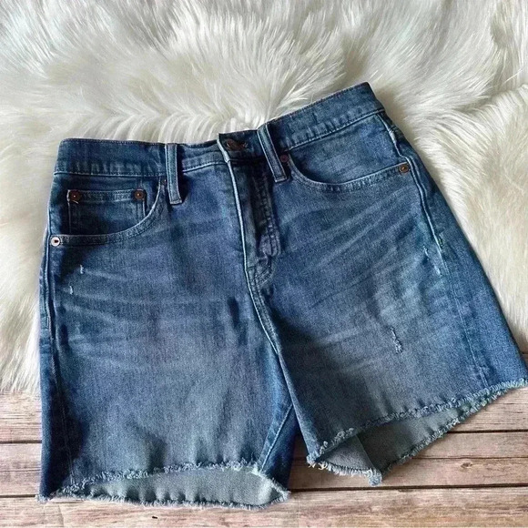 Madewell High Rise Denim Shorts Sz 26 - Picture 2 of 10